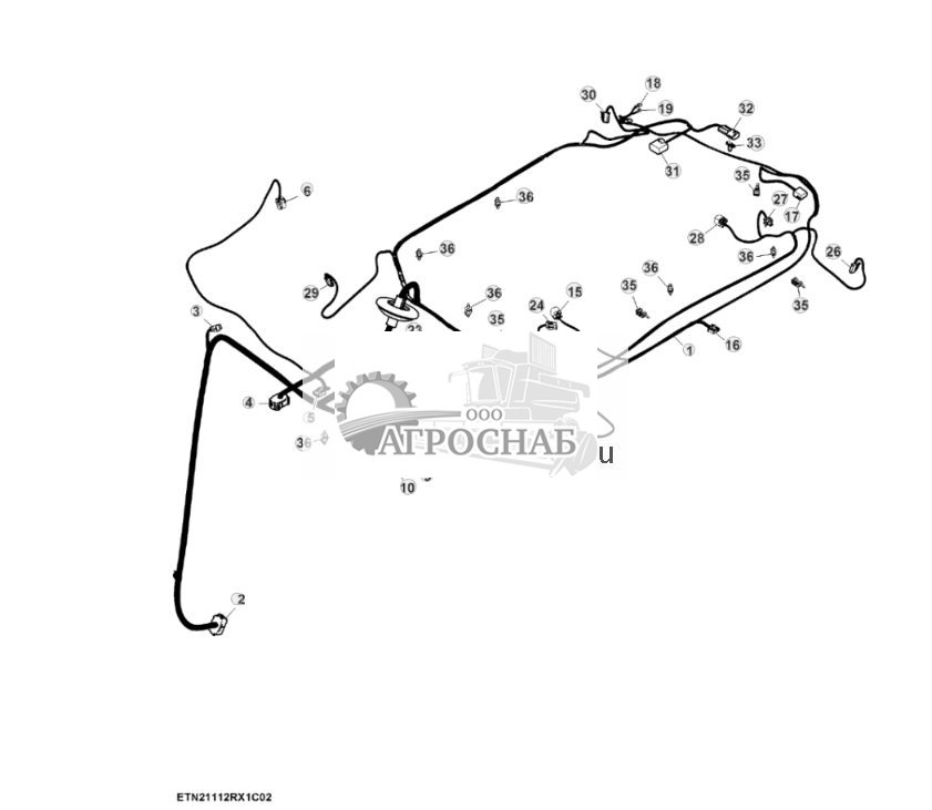 Жгут проводов крыши, с автоматическим регулированием температуры (для Северной Америки) (22) - ST887028 267.jpg